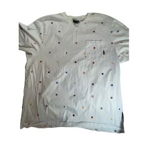 LRG Graphic T-Shirt Nautical Flags Pocket Tee Casual Top‎ 4XL